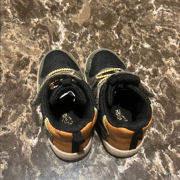 OshKosh B'gosh Kids Sneakers - Black, Green, and Tan - Picture 2 of 3